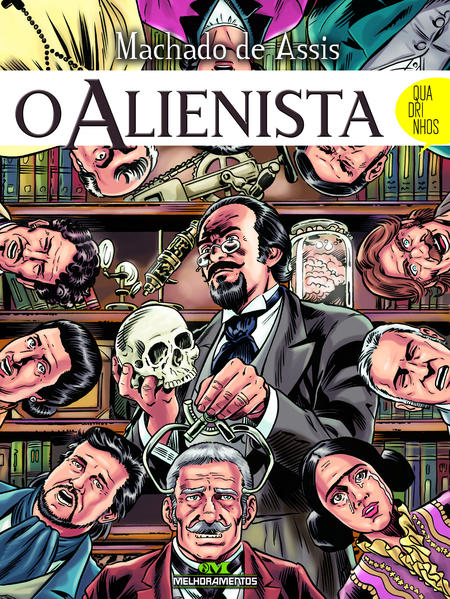 Capa do livro: O Alienista em Quadrinhos